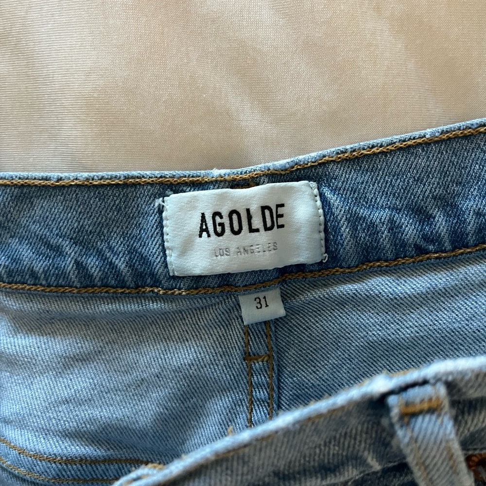 Agolde High Rise Riley Straight Jeans - Picture 8 of 16